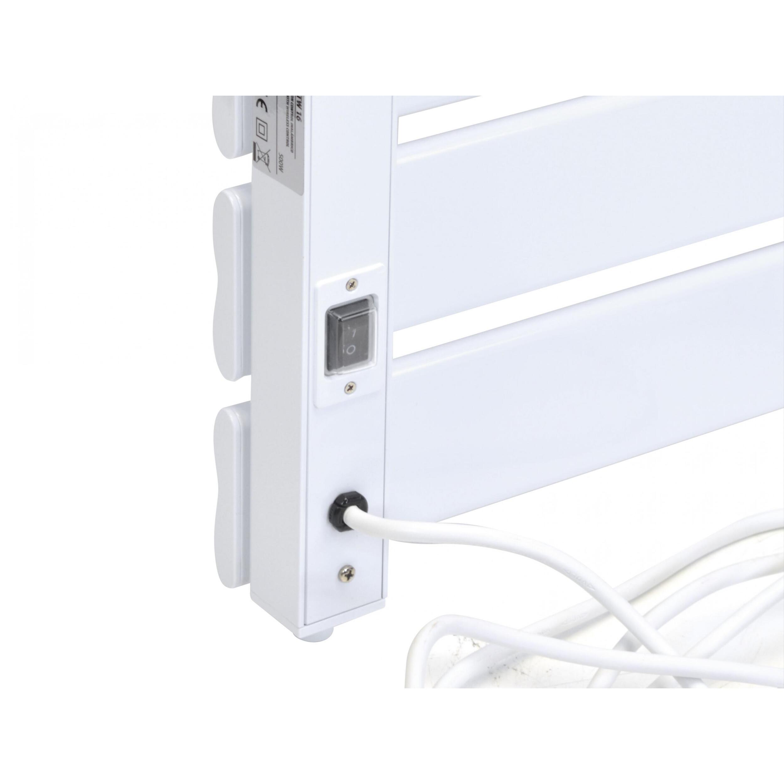 Toallero blanco con control inalámbrico 500W NTW-16 PURLINE