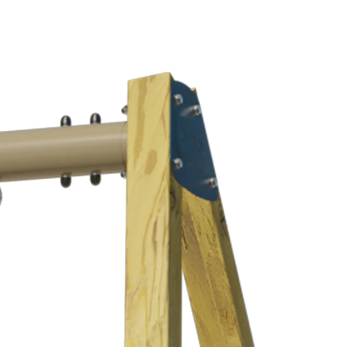 Balançoire en bois poutre métal 3 m Adulte WALTER - 2 personnes
