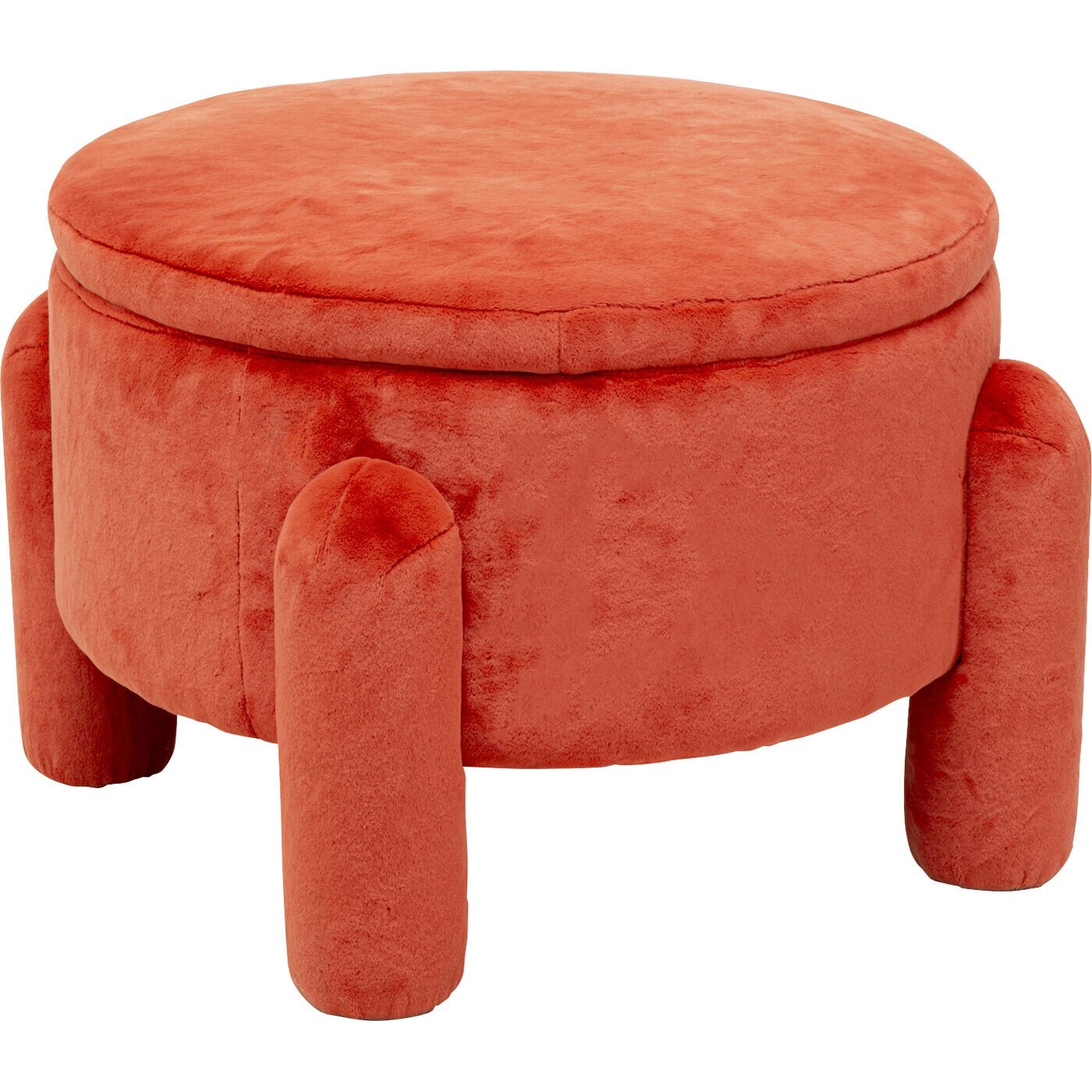 Tabouret-coffre 54cm orange Kare Design