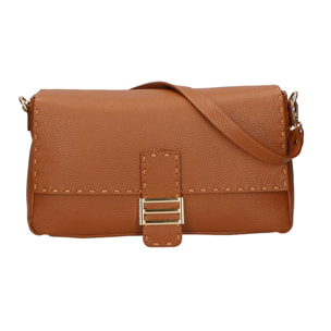 Borsa a spalla da donna - Modello Walda - Vera pelle - 34.0 x 17.5 x 10.0 cm