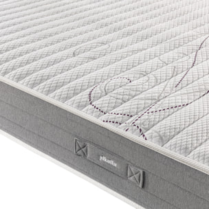 Colchón Muelles Ensacados y Visco | 23CM | Firmeza media-alta | Reversible Doble Cara | Máxima calidad | Troas Compact