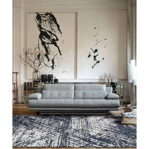 Passatoia Guida Corsia Disegno Astratto Blu