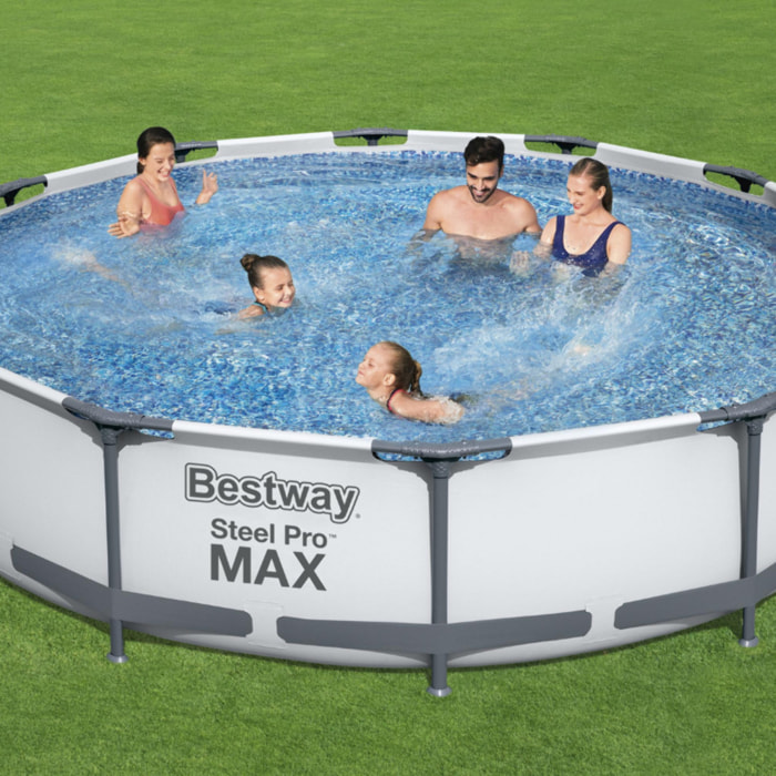 Bestway Piscine hors sol - Ronde - Steel Pro Max - 366 x 76 cm