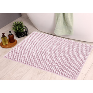 Tappeto Bagno Doccia Antiscivolo Super Assorbente Modello Dots Rosa