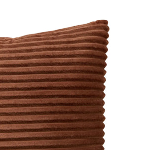 Coussin Arum marron tonka 38x38cm