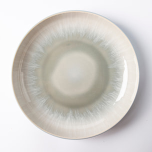 Lot de 6 assiettes creuses bleu - "Iris"