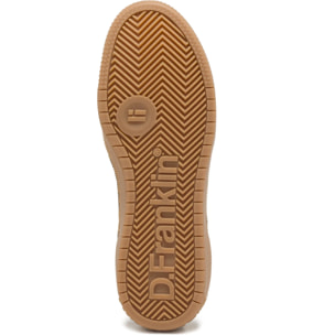 Zapatillas Deportivas de Mujer de Piel Con Forro Técnico Rebel Basic Flag Verde Khaki