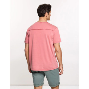 Camiseta Manga Corta Rosa - Nurea