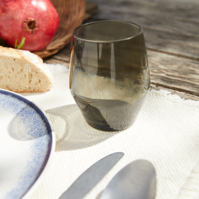 Set de 4 vasos de agua de 370ml en cristal Scalpers Home