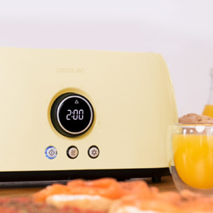 Cecotec Tostadora Digital ClassicToast 15000 Yellow Extra Double. 1500 W Capacid