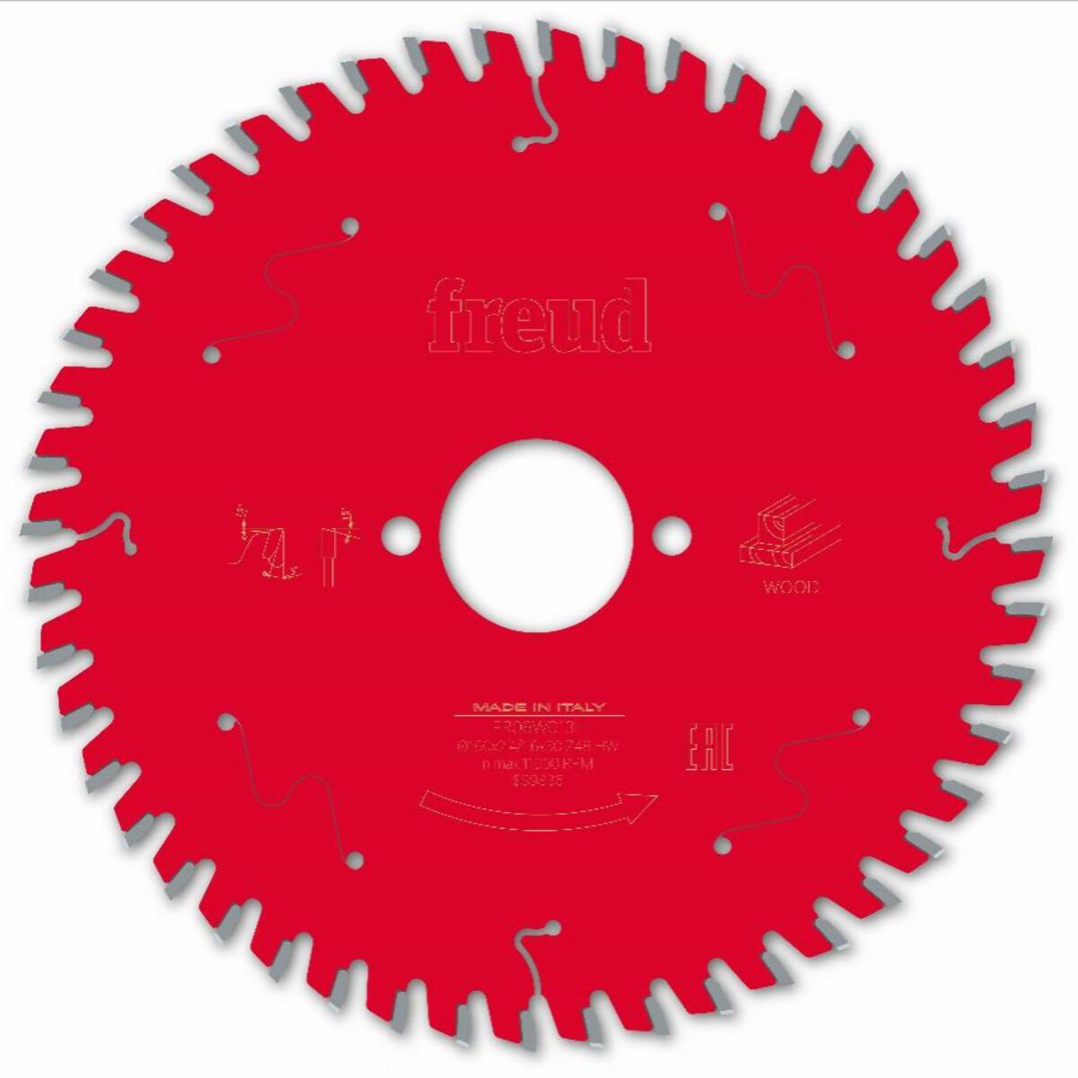 Lame pour scie circulaire portative FREUD - Ø160 2,4/1,6 AL30 Z48 BA 5° - F03FS09685 -FR06W013H