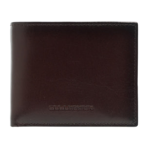 Portafoglio uomo in vera pelle - Modello Ebonoir - Casual - 10.8 x 8.5 x 2.0 cm