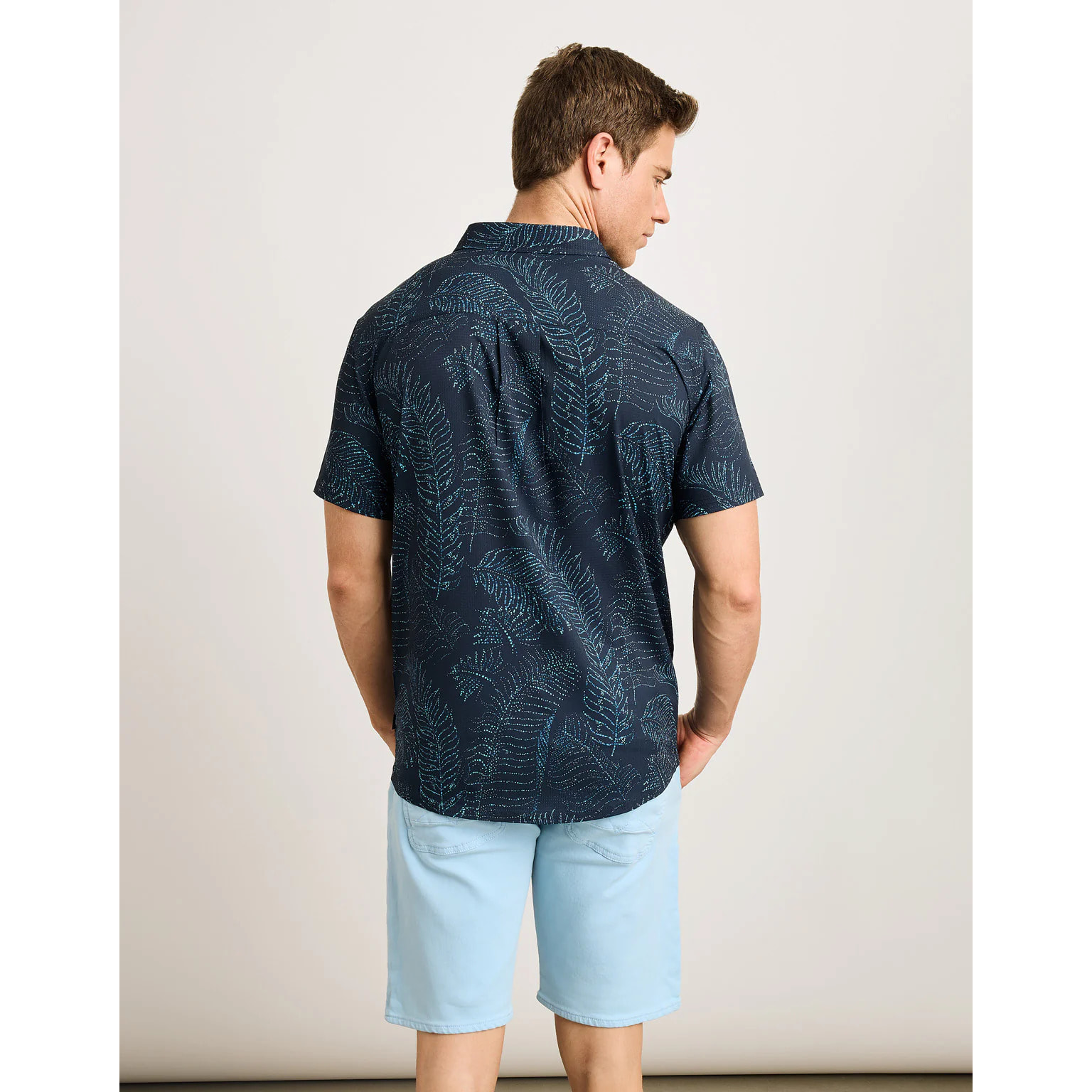 Camisa Manga Corta Azul Marino - Furaira