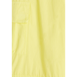 Pantaloni cargo da donna in tessuto popeline tinto capo