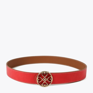 Cintura double face trifoglio cuori