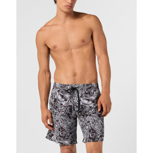 PHILIPP PLEIN Swimming Shorts Skull All-Over