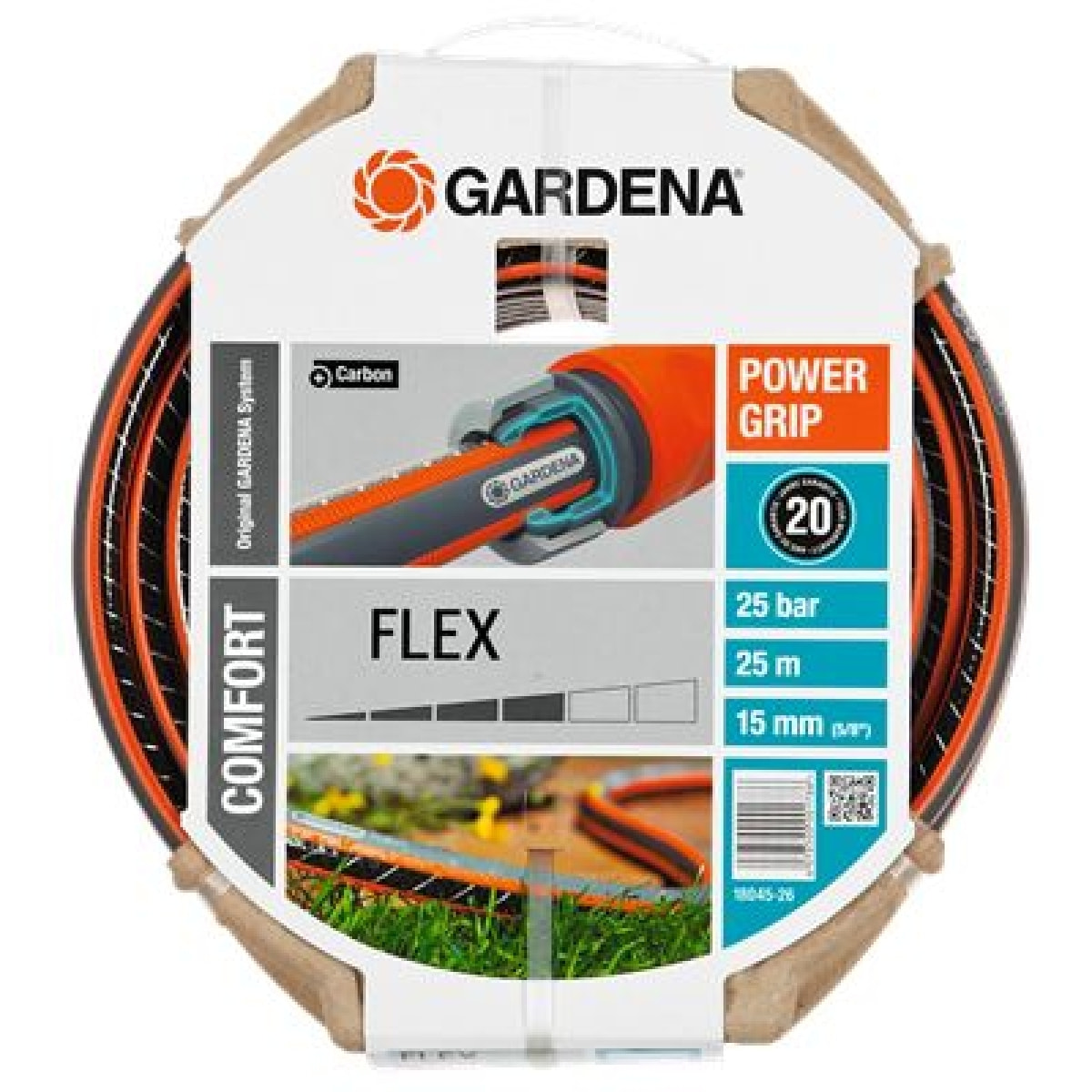 Tuyau GARDENA PowerGrip Flex Ø15mm Longueur 25m - 18045-26