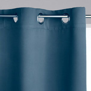 Rideau occultant "Odelie" bleu orage 140x260cm