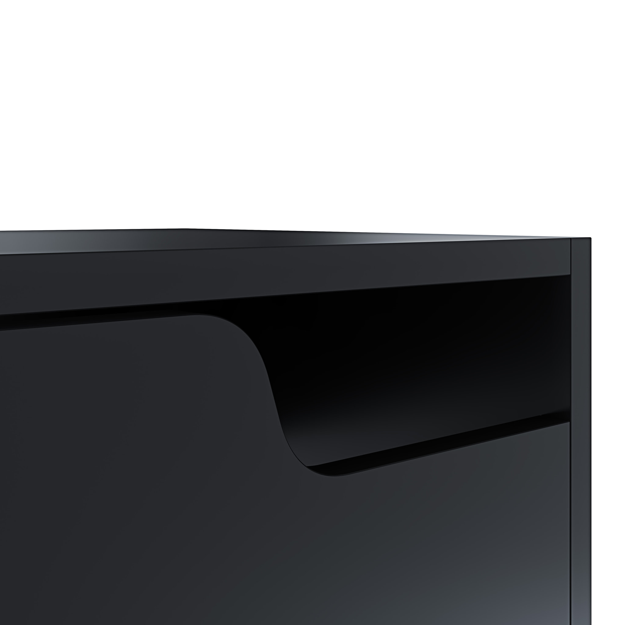 Scarpiera Portascarpe 3 Ante In Legno MDF Salvaspazio A Ribalta Maniglie A Scomparsa Per Ingresso Soggiorno Casa Camera 115x24x63 Cm Nero