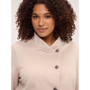 Fiorella Rubino - Blazer con chiusura asimmetrica - Beige