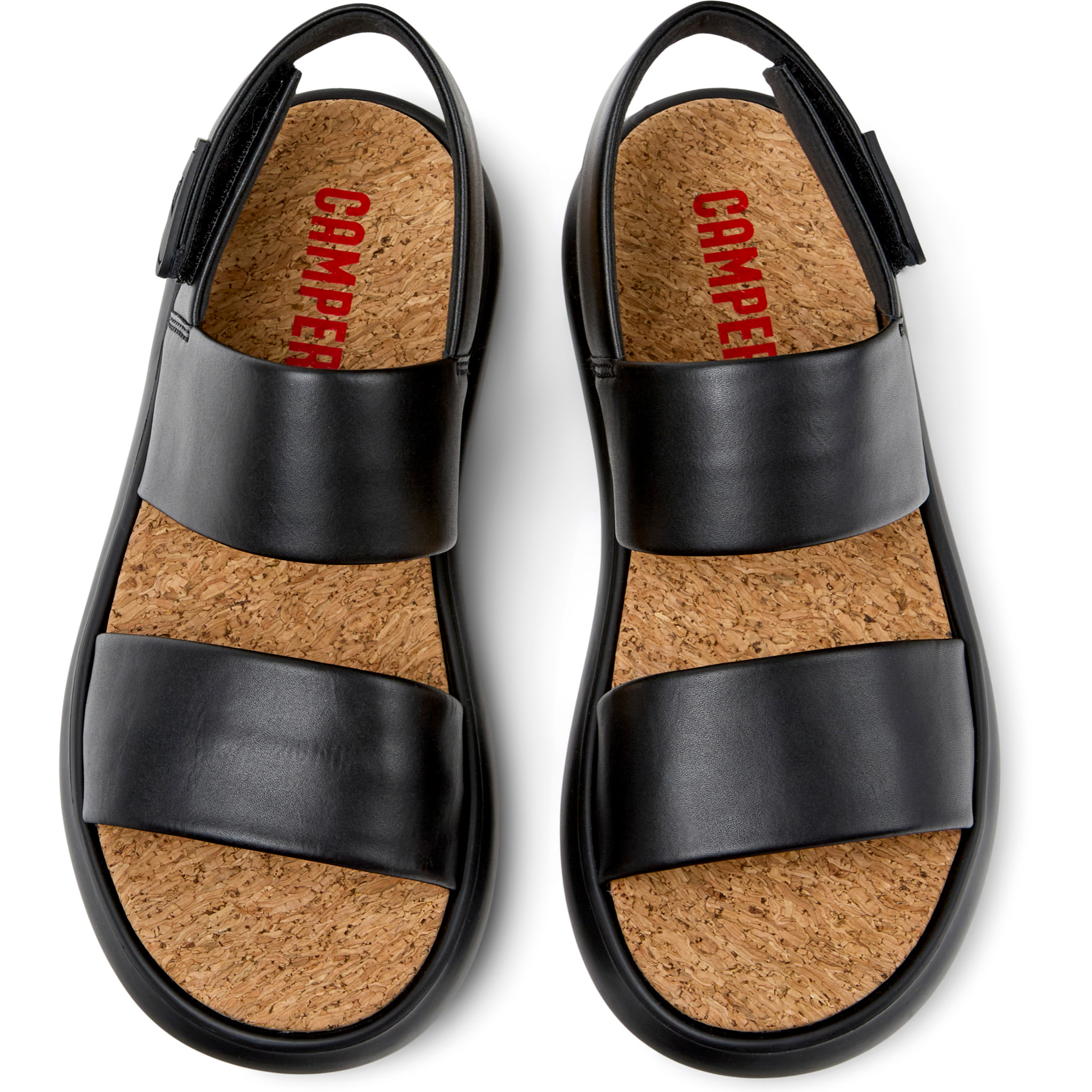 Sandalias - CAMPER Pelotas Flota Sandal - Negro - Cuero liso