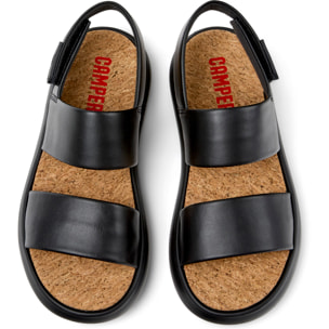 Sandalias - CAMPER Pelotas Flota Sandal - Negro - Cuero liso