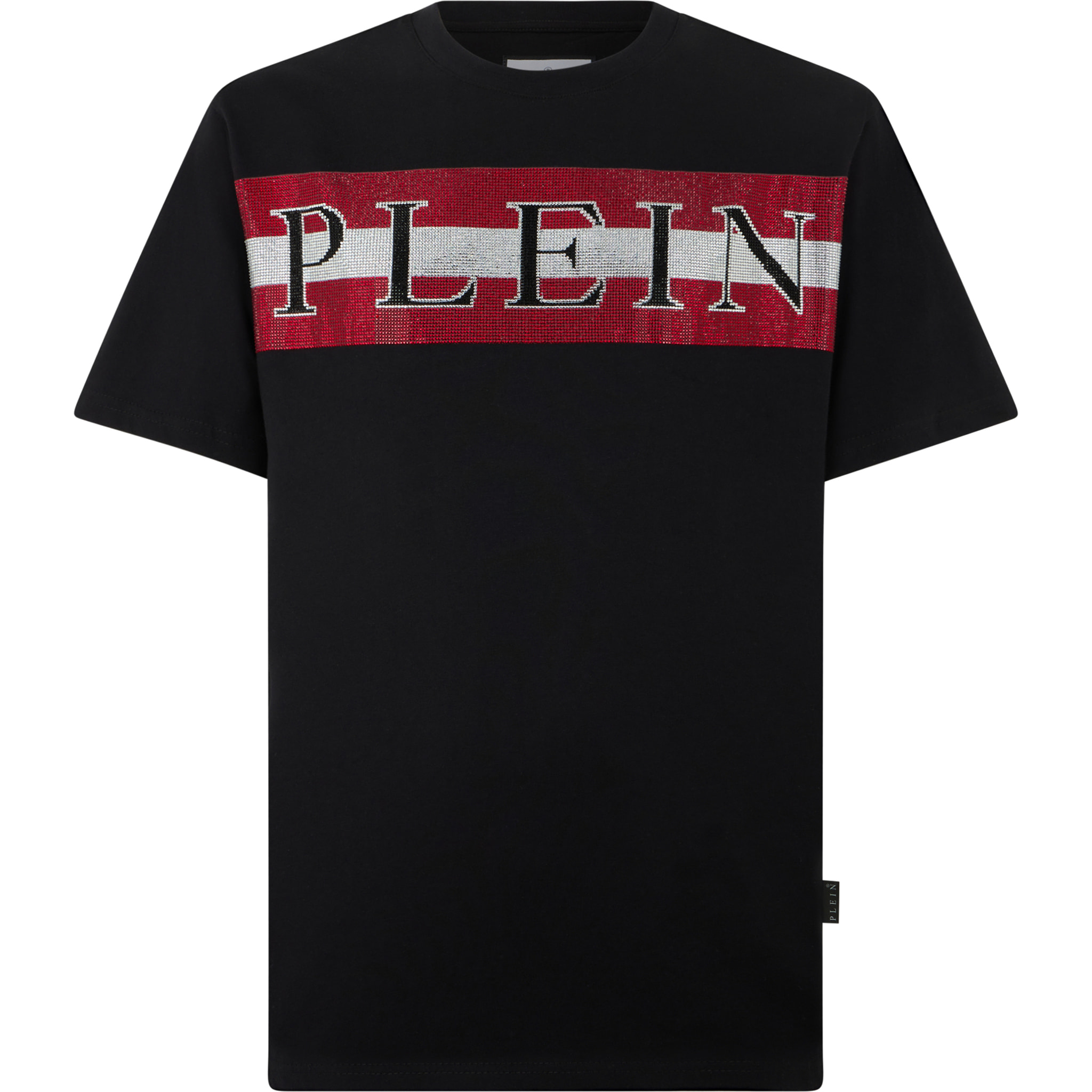 PHILIPP PLEIN Camiseta de cuello redondo y manga corta LOGO