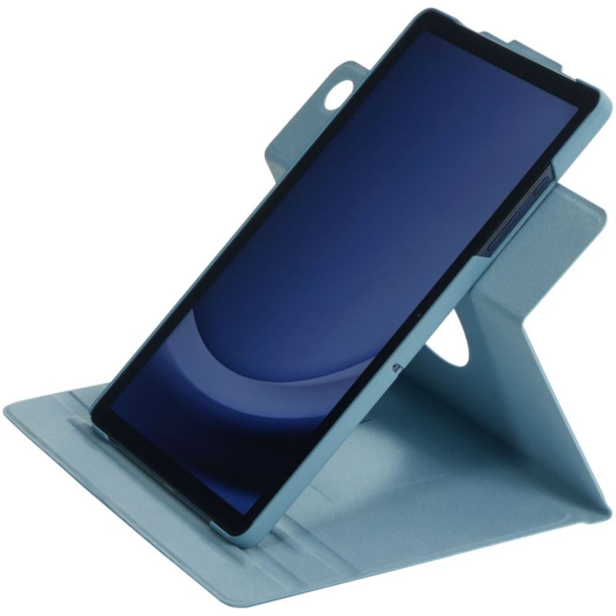 Etui ADEQWAT A9+ rotatif Bleu