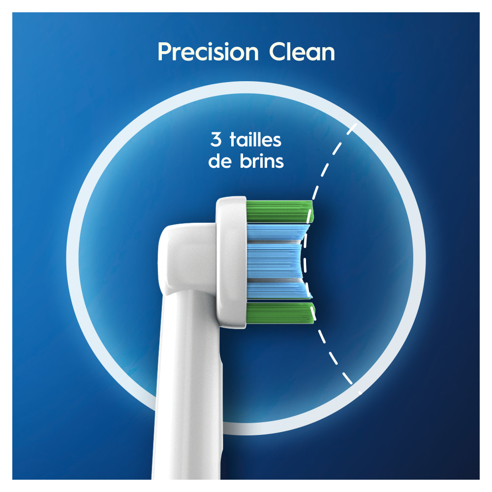 Oral-B Precision Clean Avec CleanMaximiser, 12 Brossettes