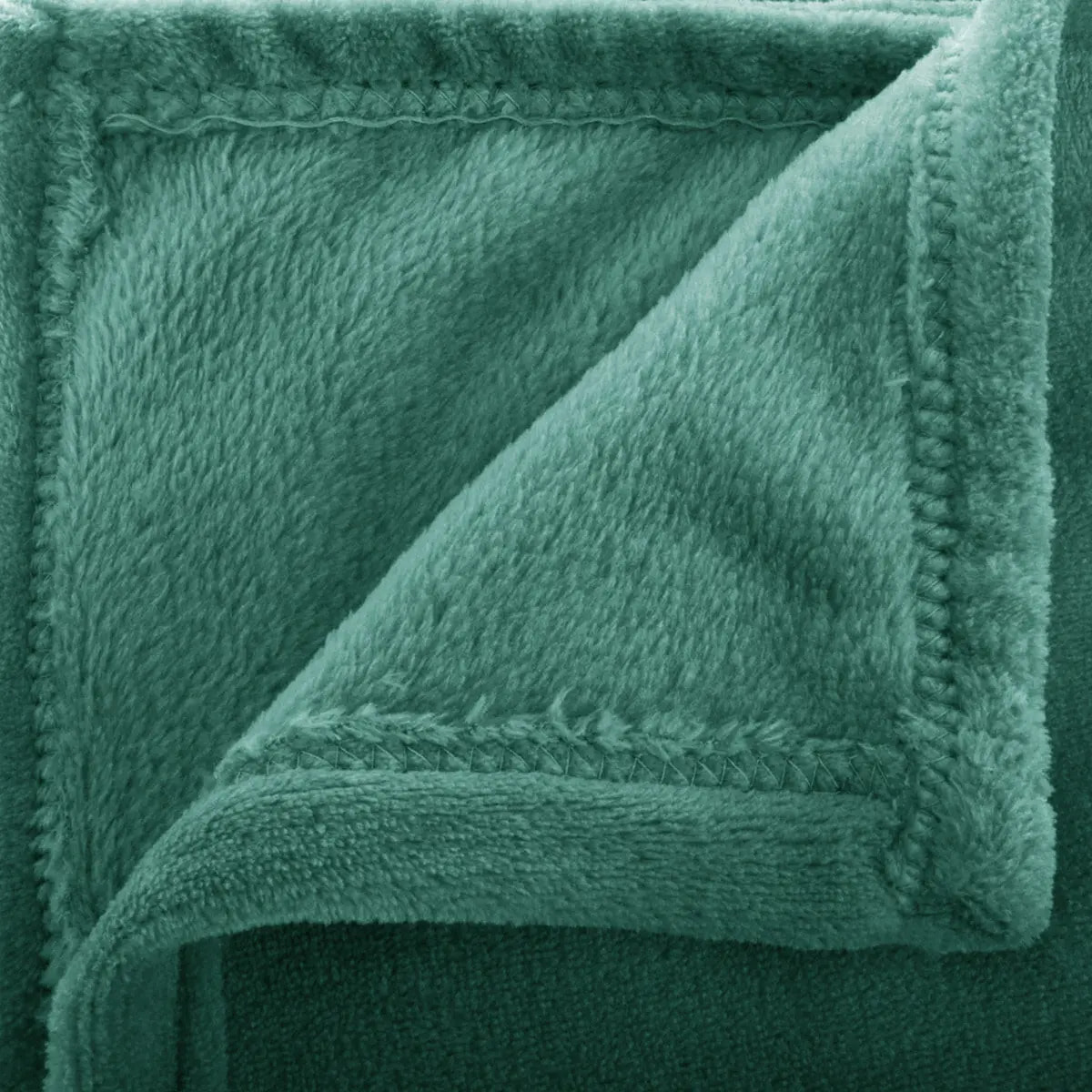 Plaid flanelle vert 130x180cm