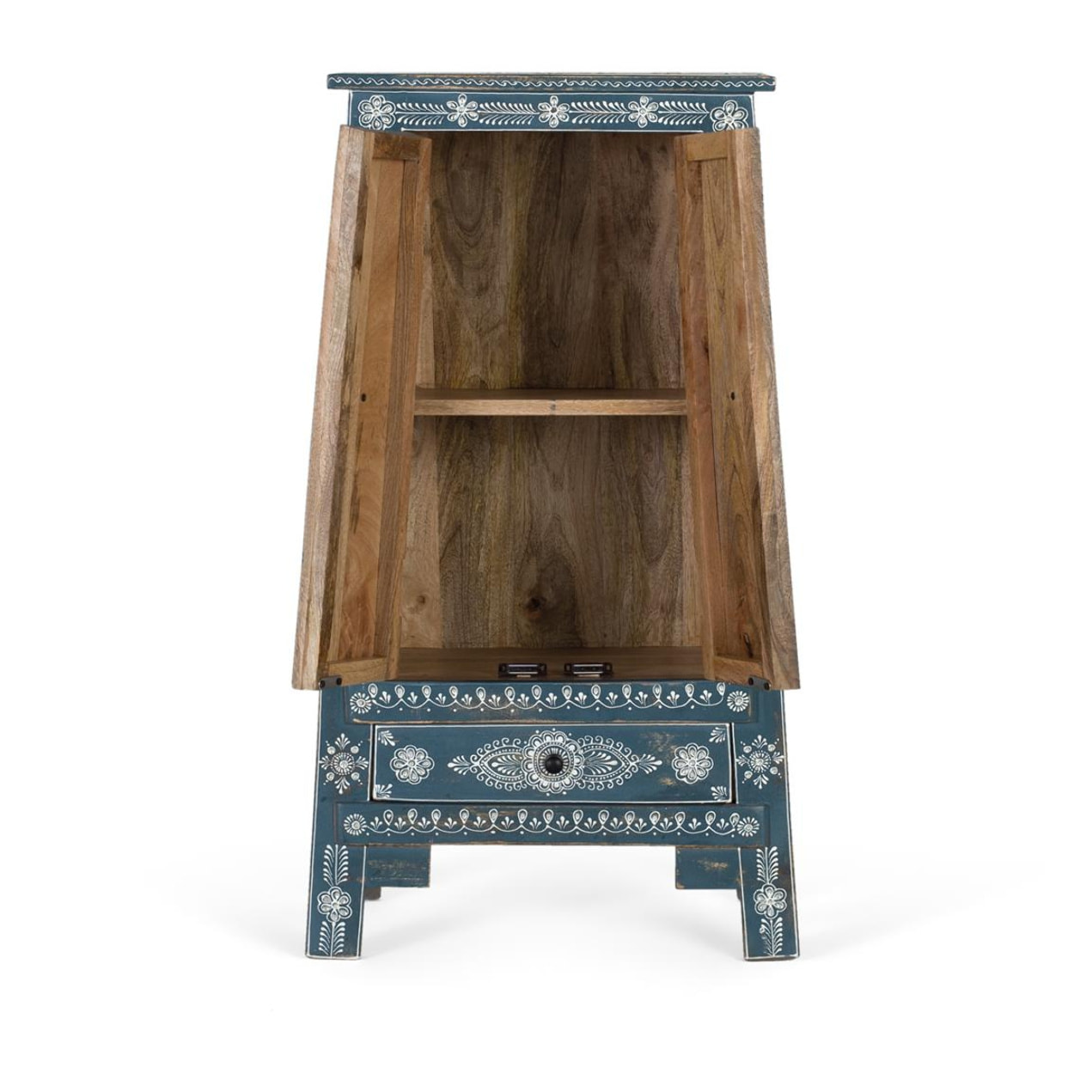 Muebles Auxiliare de Madera de Mango, Mdf 50 Cm Estilo Étnico Contemporáneo