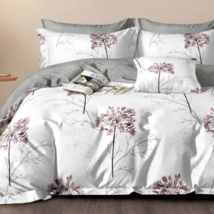 Parure housse de couette 100% percale de coton - Ailise