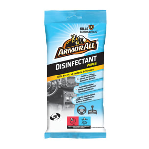 Armor All Lingettes désinfectantes - Pack de 20 Lingettes.