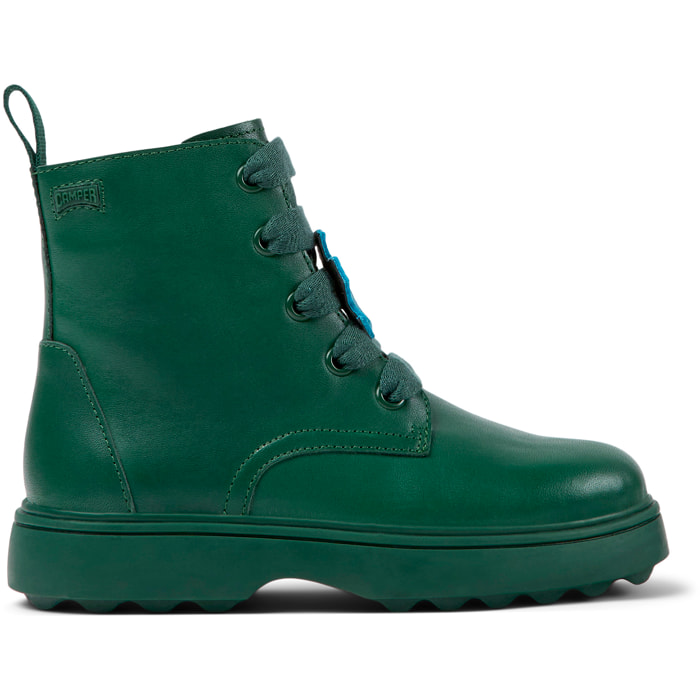 Botines - CAMPER Norte Twins - Verde - Cuero liso
