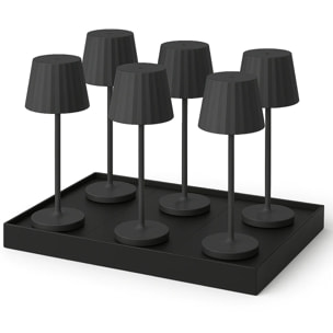 6 Lampe de table ABBY + Socle de charge