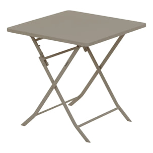 Table de jardin Greensboro 2 places pliable café 70x70cm