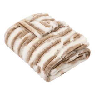 Plaid texture bicolore 130x180