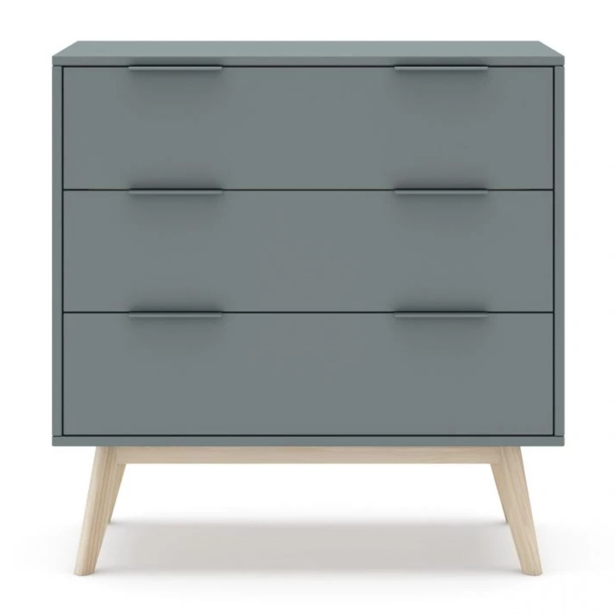 Sinfonier de 3 cajones versátiles y funcionales en verde salvia y oak soft 80x83 cm Numa Verde Salvia - Oak Soft