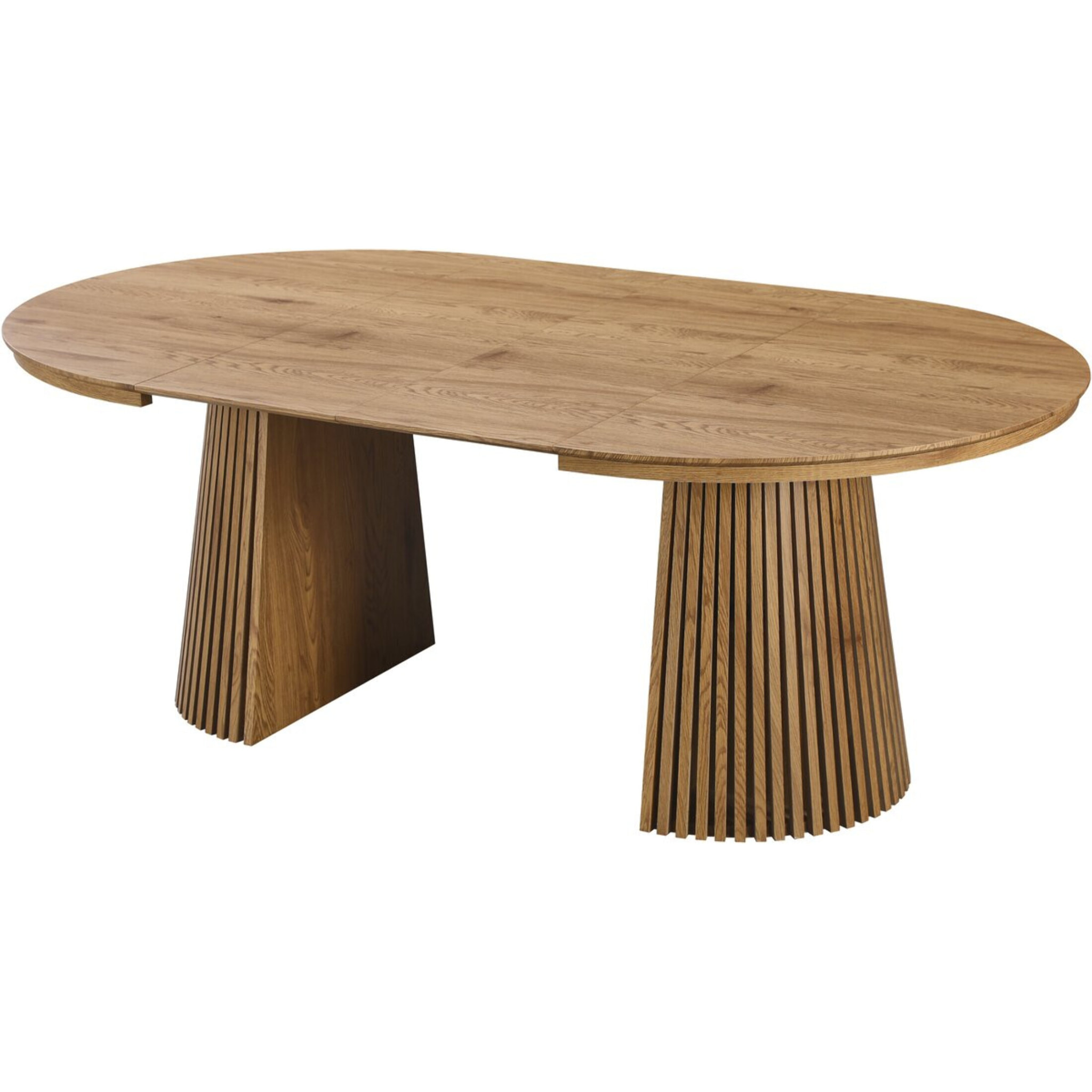 Table à manger extensible en bois "Sylva" - 120/200 cm - 4 à 8 places - Marron