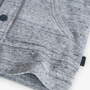 Cazadora felpa combinada de niño