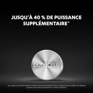 Pile DURACELL CR 2450 x2 3V Lithium sécurité enfant