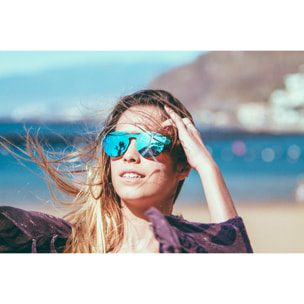 Gafas de sol OCEAN MODENA - Carey mate / Plana revo azul cielo