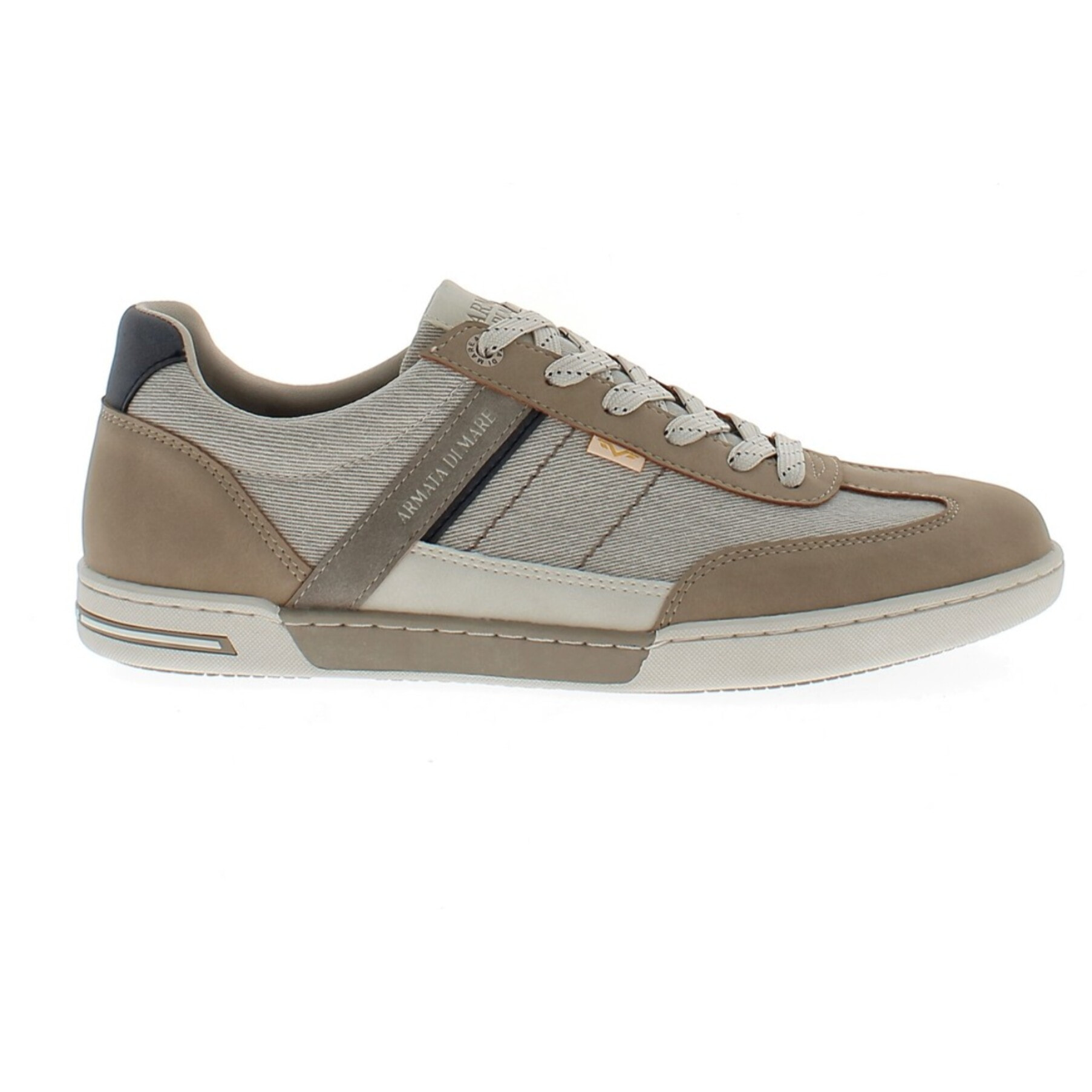 Armata di Mare Scarpe Uomo Sneakers Casual Stringate con Soletta Rimovibile in Memory Foam AMU S25M723 Beige