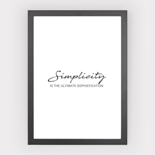 Poster Simplicity