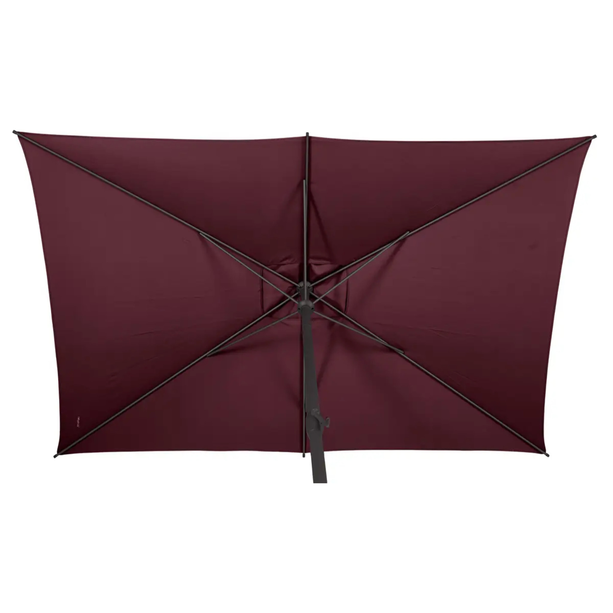 Parasol droit rectangulaire Loompa Bordeaux