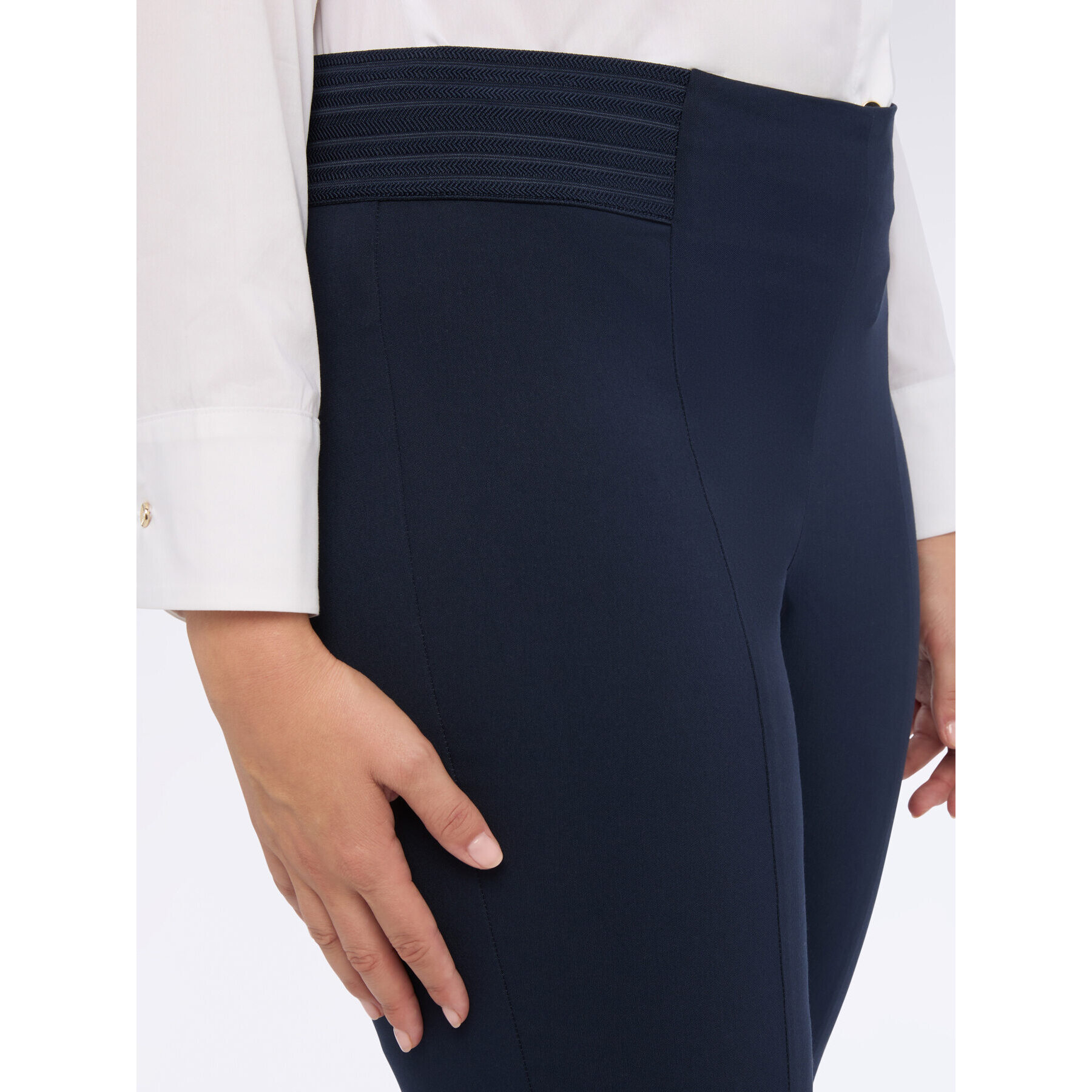 Fiorella Rubino - Jeggings con elastico in vita - Blu