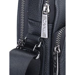 Borsa a tracolla  da uomo In Vera pelle Made in Italy 22x25x9 cm