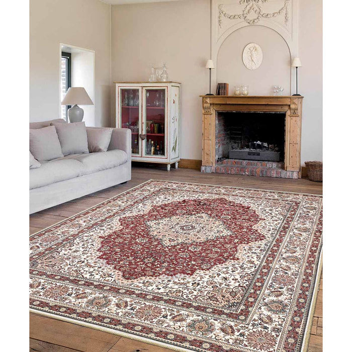 Tappeto nain rosso classico salotto sala ingresso