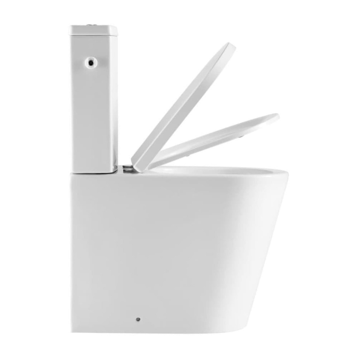 Brevis WC à poser complet sans bride en céramique avec abattant SoftClose, rinçage Vortex, blanc (SATBRE031RTORVP)