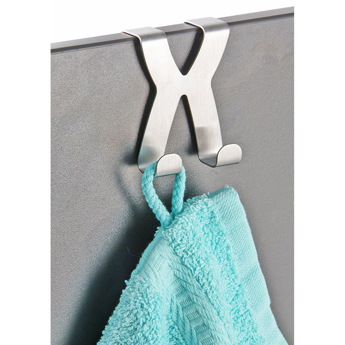 Crochet de porte inox Fackelmann Tecno